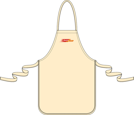 DELANTAL BBQ BEIGE QUICK SHOP