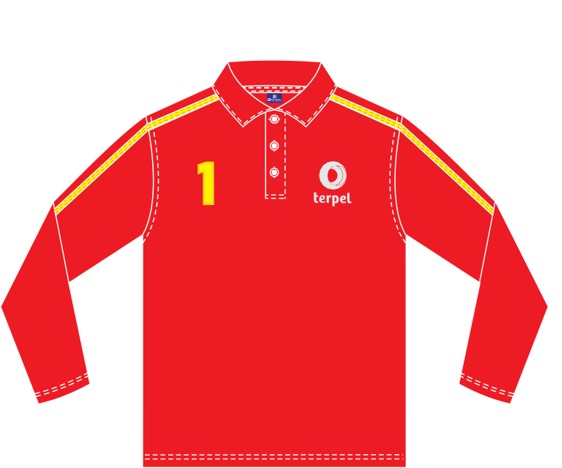 POLO ROJO TERPEL NUEVA IMAGEN MANGA LARGA L DAMA